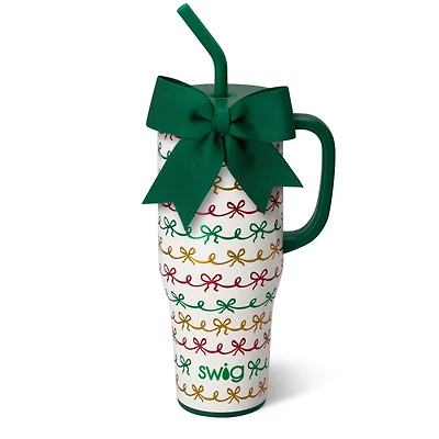 40oz Mega Mug in Christmas Bows