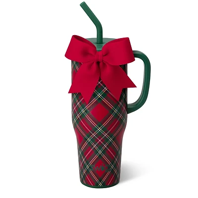 40oz Mega Mug in Christmas Plaid