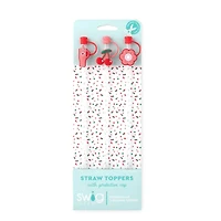 Cherry Pie Straw Topper Set