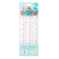 Scrub Life Straw Topper Set