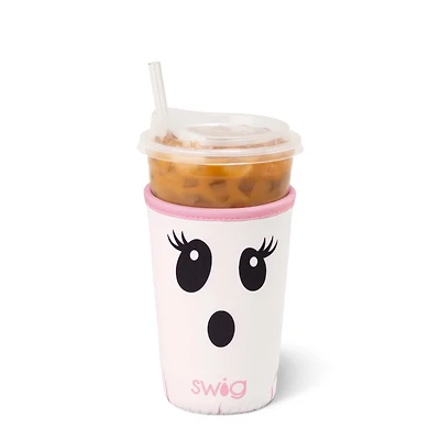 22oz Iced Cup Coolie in Boo Crew Ghost