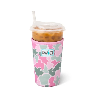 22oz Iced Cup Coolie in Blushing Camo