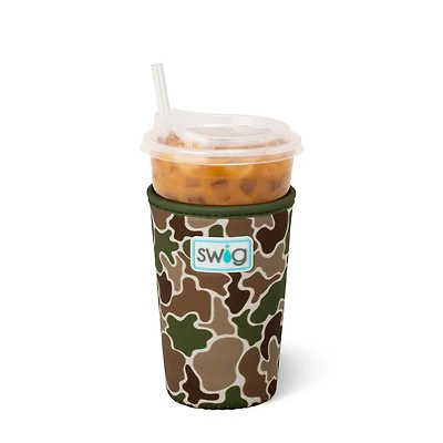 22oz Iced Cup Coolie in Hunting Camo