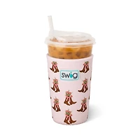 22oz Iced Cup Coolie in Cowgirl Coquette