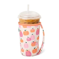 22oz Iced Cup Coolie in Pumpkins and Bows