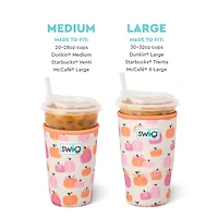 22oz Iced Cup Coolie in Pumpkins and Bows