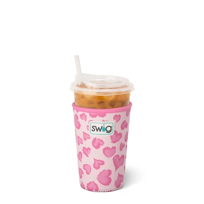 22oz Iced Cup Coolie in Wild at Heart