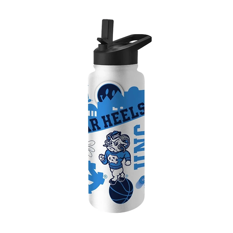 UNC 34oz Collage Water Bottle