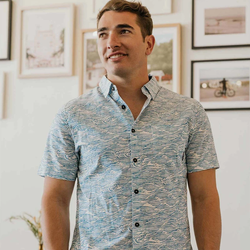 Men's Roll Tides Short Sleeve Button Down