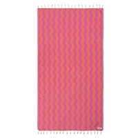 Coral Rumble Waves Towel