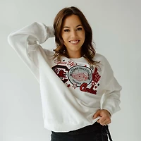 Women's USC Layer Patch Crewneck Sweatshirt