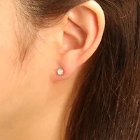 Diamond Gold Stud Earrings