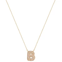 Initial Diamond Bubble Necklace