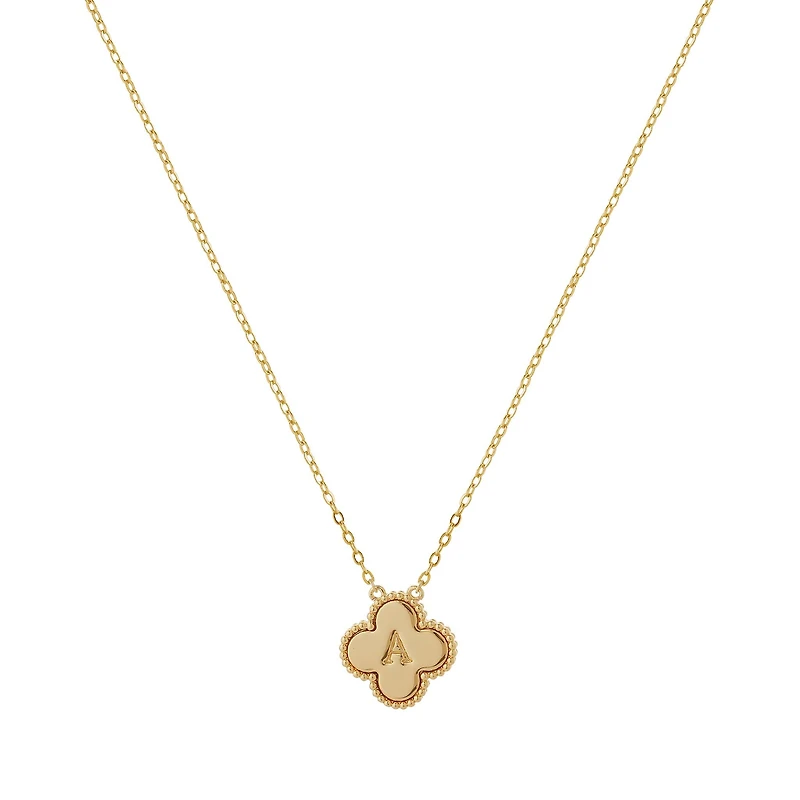 Clover Initial Necklace