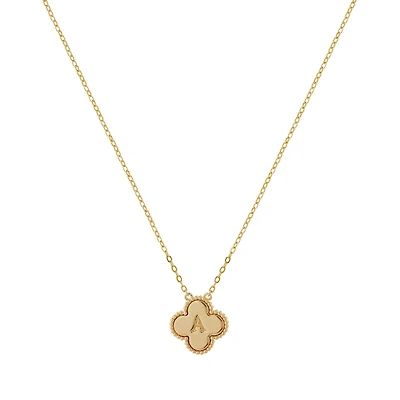 Clover Initial Necklace