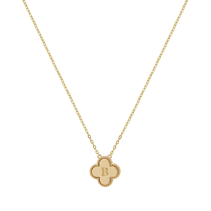 Clover Initial Necklace