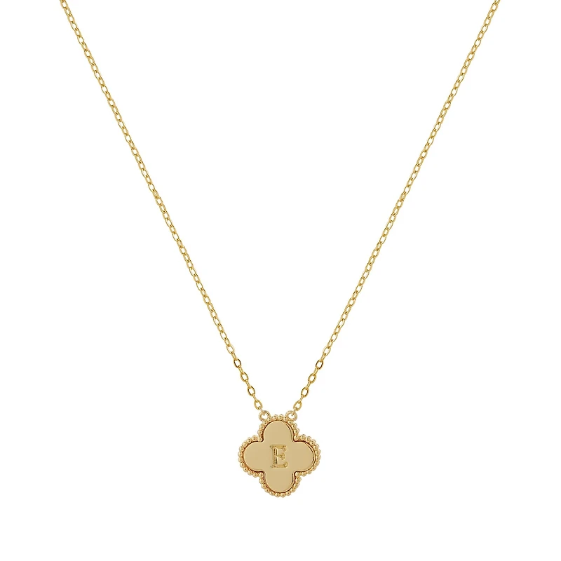 Clover Initial Necklace