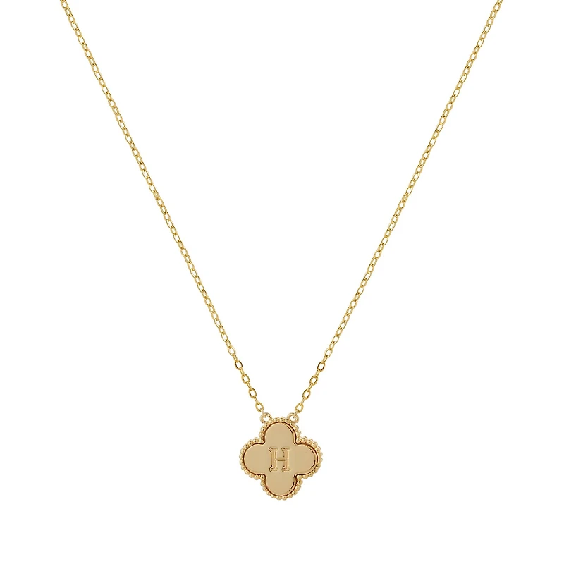 Clover Initial Necklace
