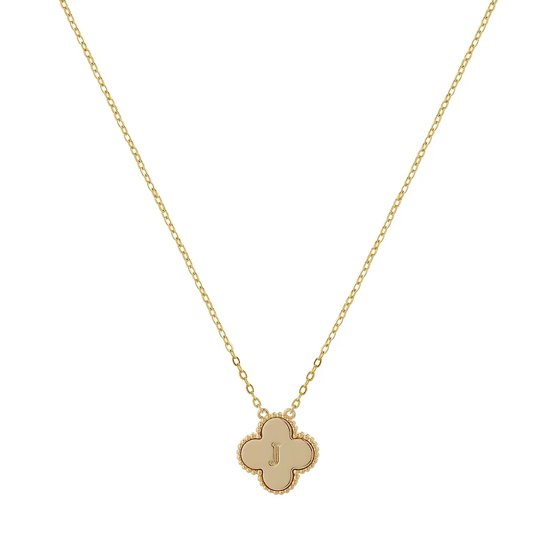 Clover Initial Necklace
