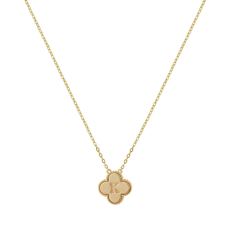 Clover Initial Necklace