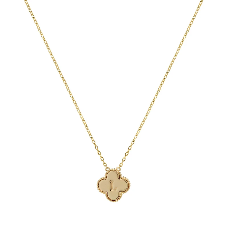 Clover Initial Necklace