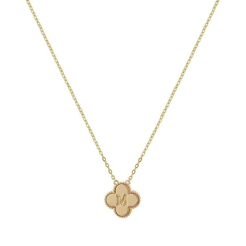 Clover Initial Necklace