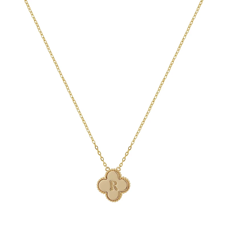 Clover Initial Necklace