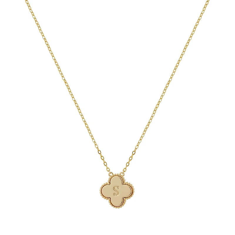 Clover Initial Necklace