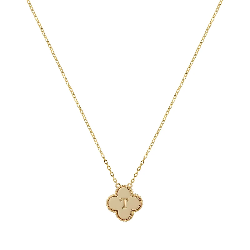 Clover Initial Necklace