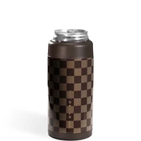 Autumn Checker Slim Can Cooler