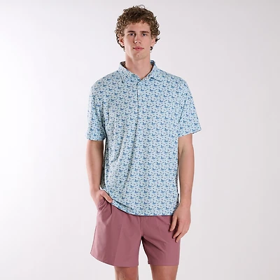 Boats and Lures Printed Polo