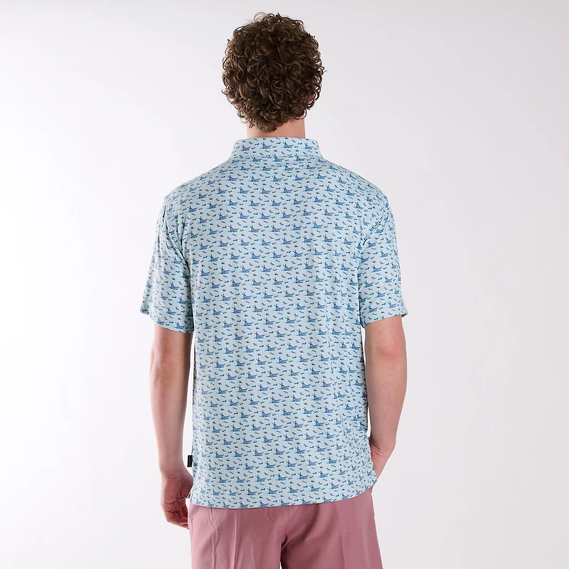 Boats and Lures Printed Polo