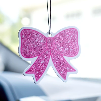 Pink Sparkle Bow Air Freshener