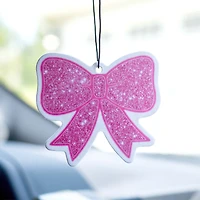 Pink Sparkle Bow Air Freshener