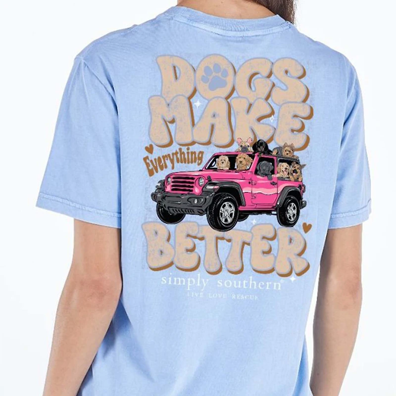 Dogs Make It Better Short Sleeve T-Shirt