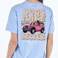 Dogs Make It Better Short Sleeve T-Shirt