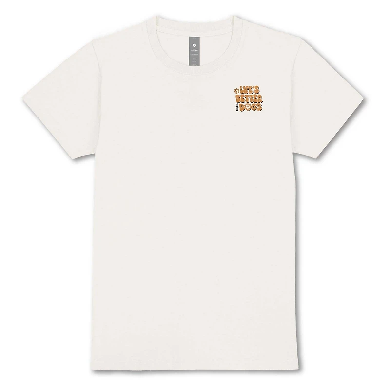 Life's Better With Dogs Short Sleeve T-Shirt