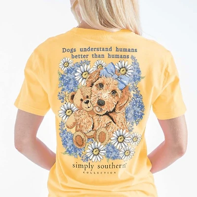 Dog and Teddy Short Sleeve T-Shirt