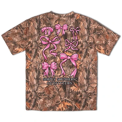 Pink Bows Camo Short Sleeve T-Shirt