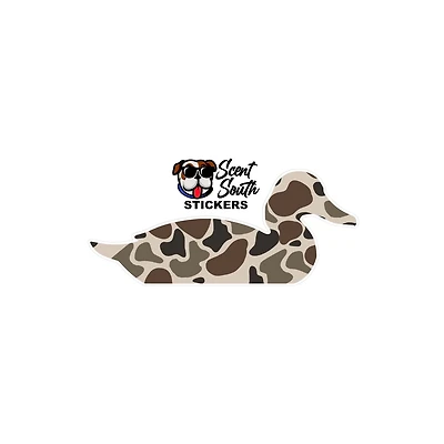 Camo Duck Decal