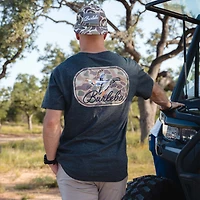 Ducks Flying Short Sleeve T-Shirt Heather Black
