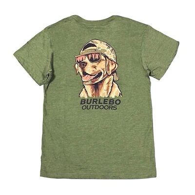 Mallard Camo Dog Short Sleeve T-Shirt Heather Olive