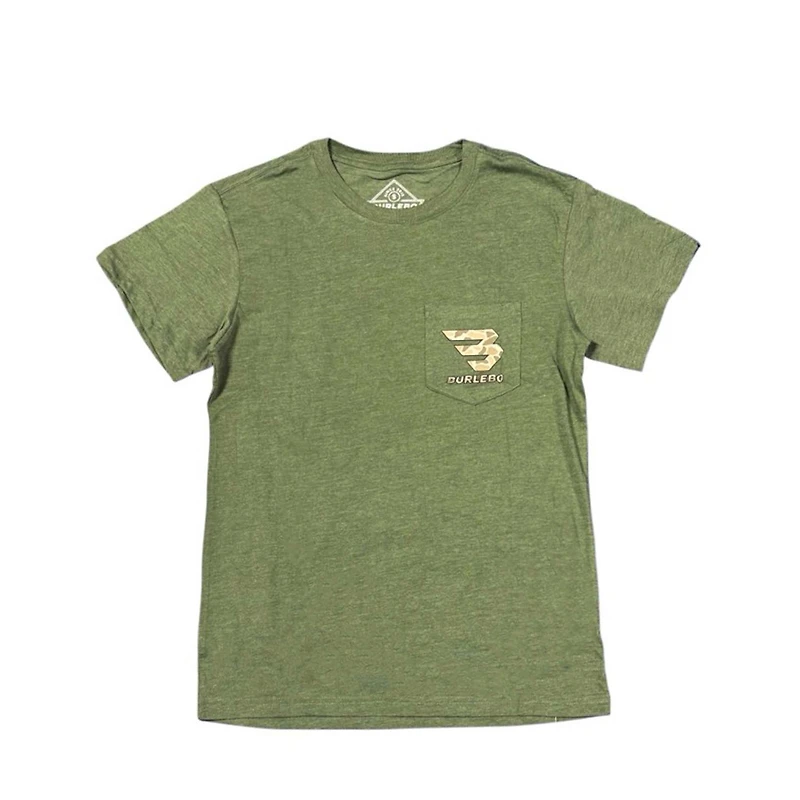 Mallard Camo Dog Short Sleeve T-Shirt Heather Olive