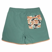 5 Inch Lined Swim Shorts Saltwater Teal