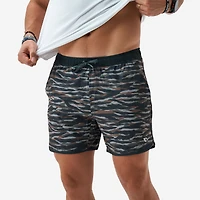 5 Inch Lined Swim Shorts Tiger Wetland Camo