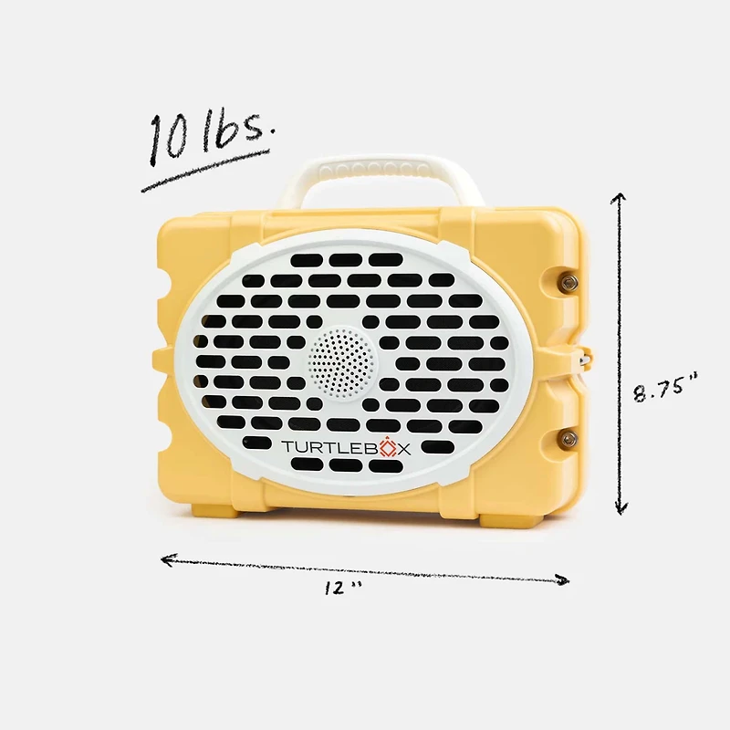 Limited Edition TurtleBox Gen 3 Portable Speaker in Fighting Lady Yellow