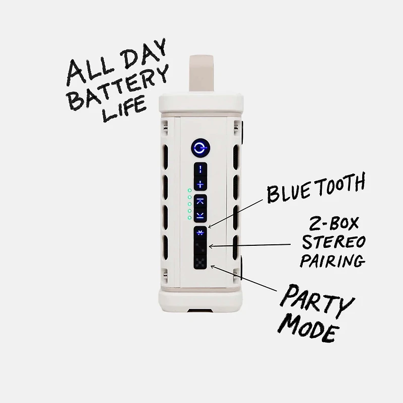 TurtleBox Ranger Portable Speaker in Ivory