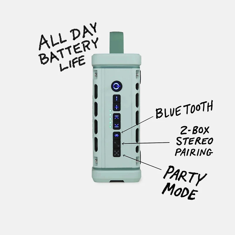 TurtleBox Ranger Portable Speaker in River Rock