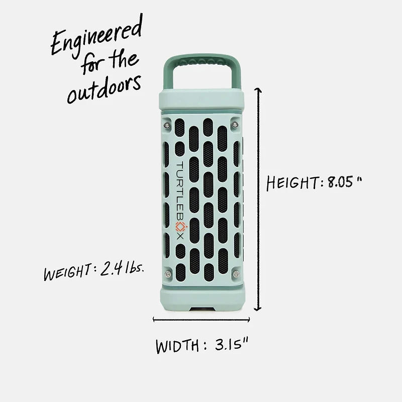 TurtleBox Ranger Portable Speaker in River Rock