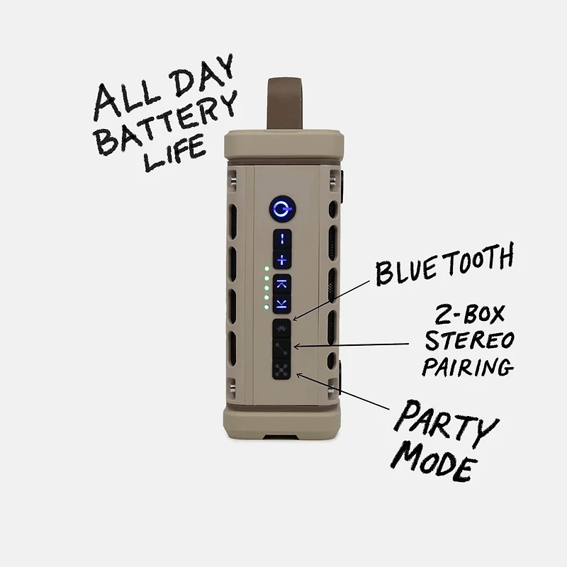 TurtleBox Ranger Portable Speaker in Tan